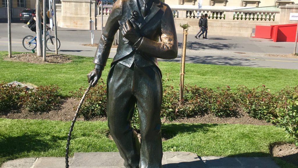 Foto von Charlie Chaplin Denkmal